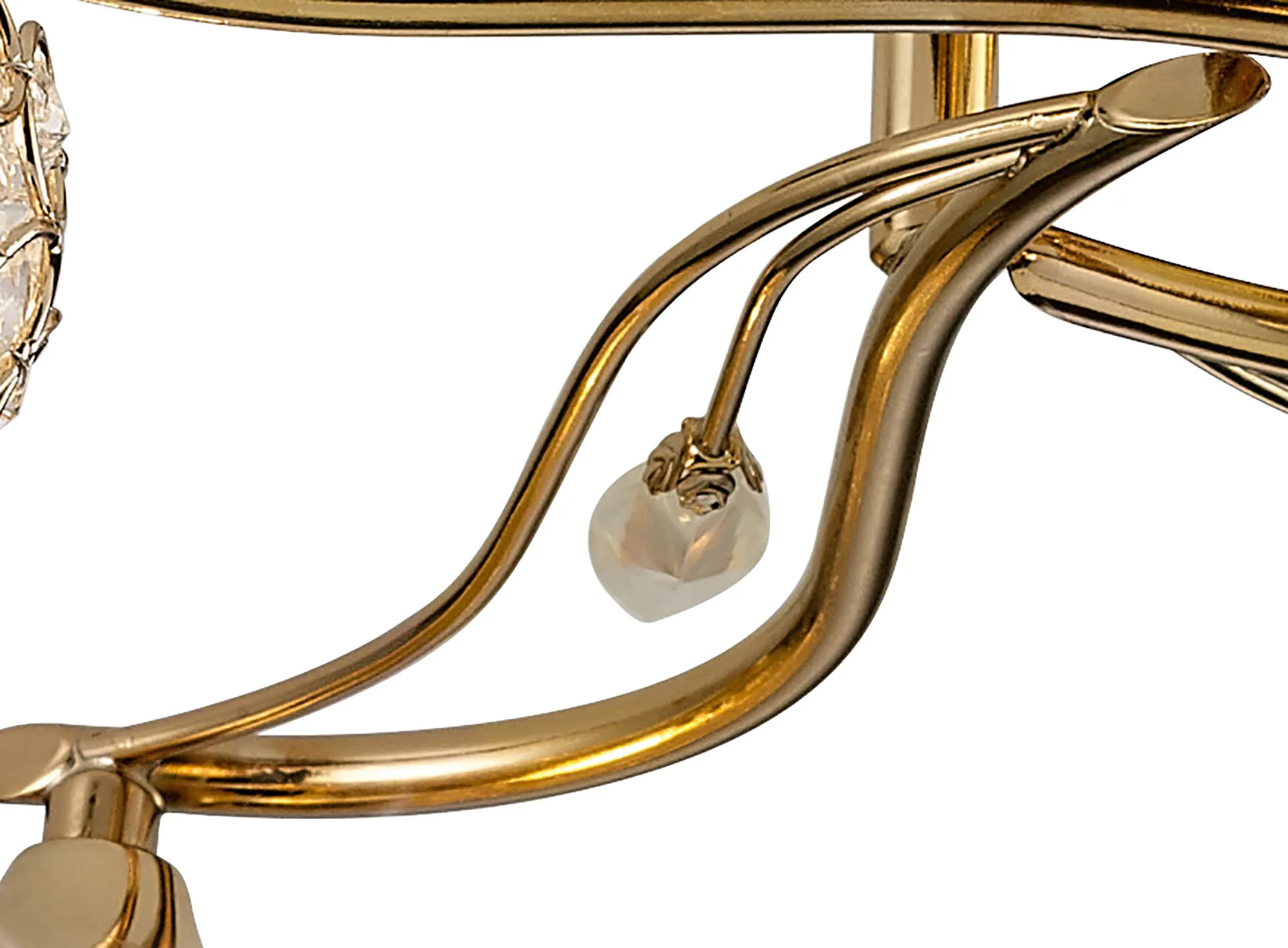 Leimo Crystal Ceiling 4 Light French Gold IL30964  Diyas Leimo French Gold